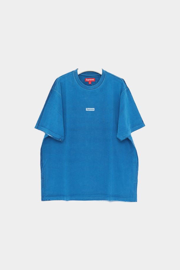 SUPREME - 반팔티셔츠 - 슈프림 오버프린트 스몰 반팔 남성 티셔츠 SS24KN54 BLUE