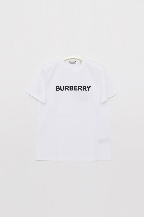 BURBERRY - 반소매 티셔츠 - 버버리 시그니처 클래식로고 반팔 여성 티셔츠 8080325