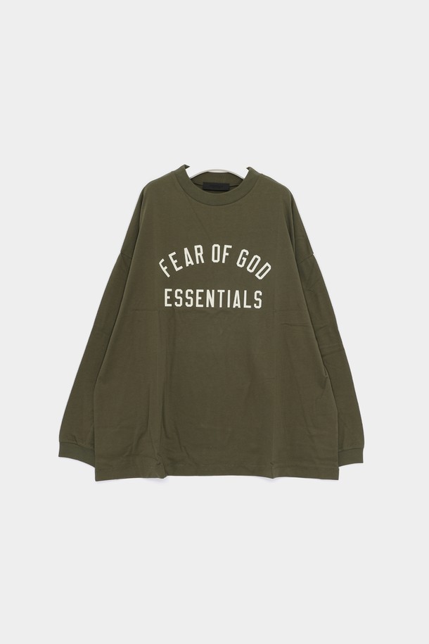 FEAR OF GOD - 긴팔티셔츠 - 피어오브갓 24FW 에센셜 프린트 저지 롱슬리브 오버핏 긴팔 남성 티셔츠 125BT244205F