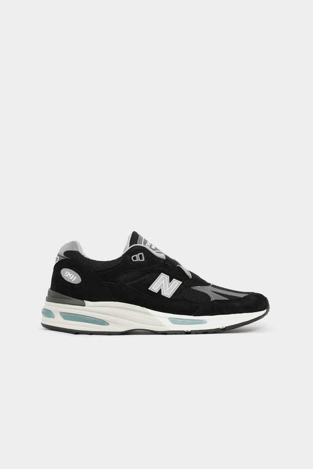 NEW BALANCE - 스니커즈 - 뉴발란스 24FW 뉴발 991v2 메이드 인 UK 블랙 공용 스니커즈 U991BK2