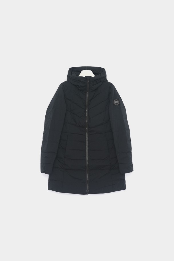 CANADA GOOSE - 점퍼 - 캐나다구스 24FW 클레어 블랙라벨 패치로고 후드 롱패딩 여성 자켓 2331WB 61