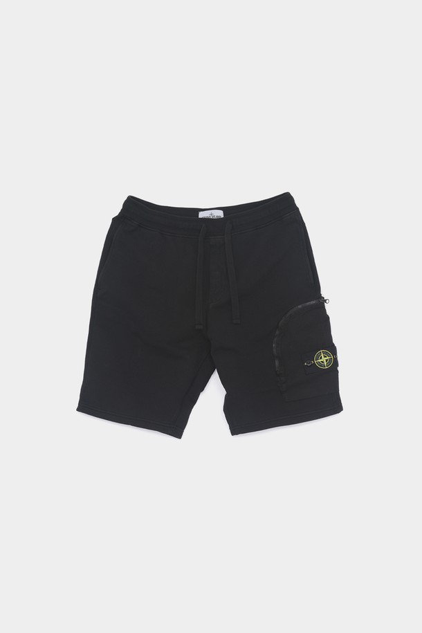 STONE ISLAND - 하프팬츠 - 스톤아일랜드 25SS 와펜로고 코튼 플리스 스웨트 쇼츠 남성 반바지 K1S156200002 S0123 V0029