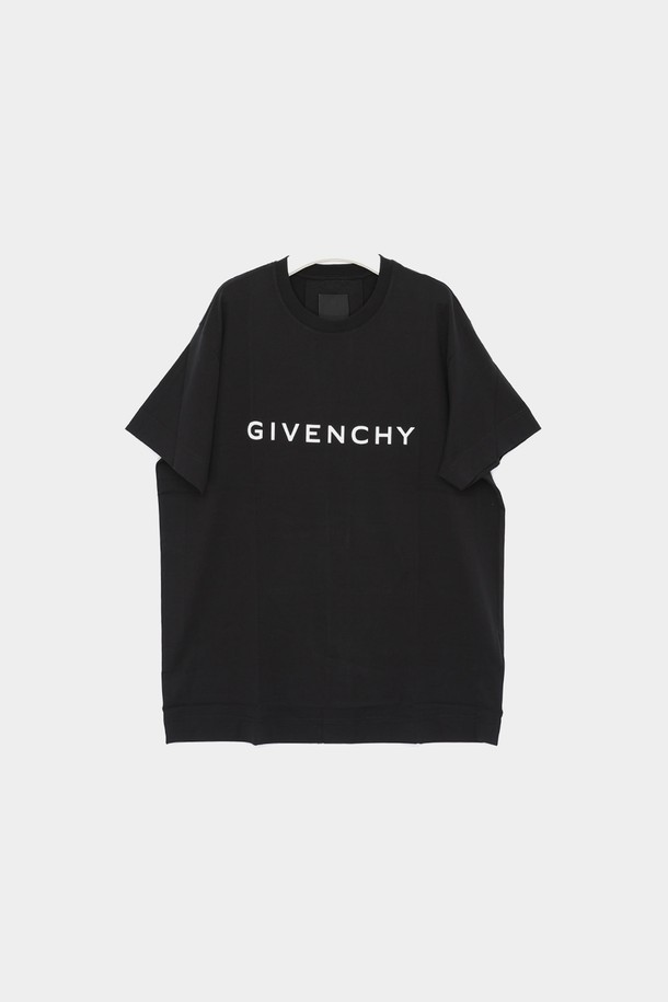 GIVENCHY - 반팔티셔츠 - 지방시 시그니처 프린팅로고 반팔 남성 티셔츠 BM716N3YAC 001