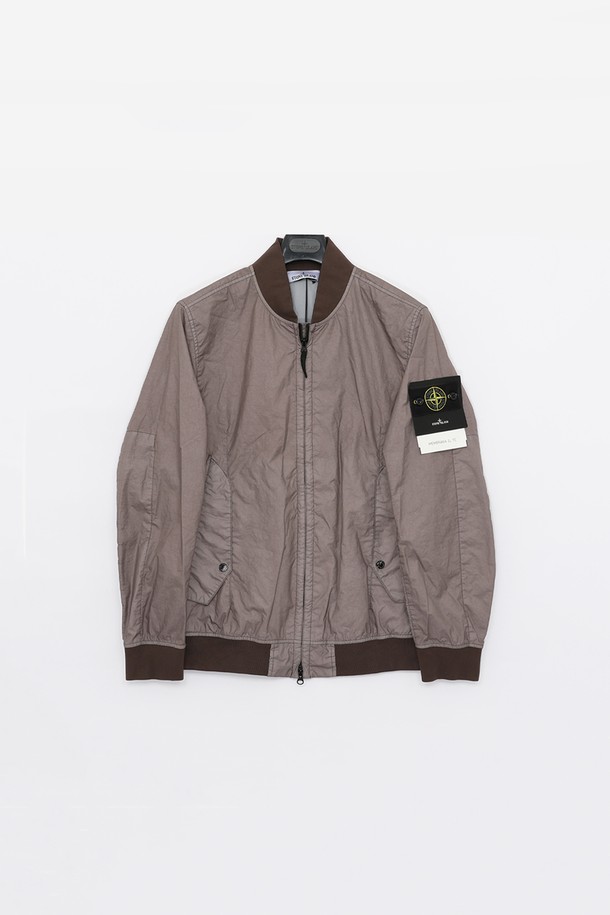 STONE ISLAND - 사파리/필드자켓 - 스톤아일랜드 와펜로고 멤브라나 3L TC 봄버 남성 자켓 801541223 V0092