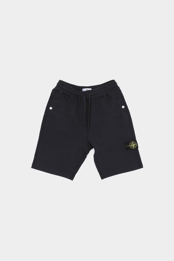 STONE ISLAND - 하프팬츠 - 스톤아일랜드 와펜로고 클래식 스웨트 남성 반바지 801563460 V0020