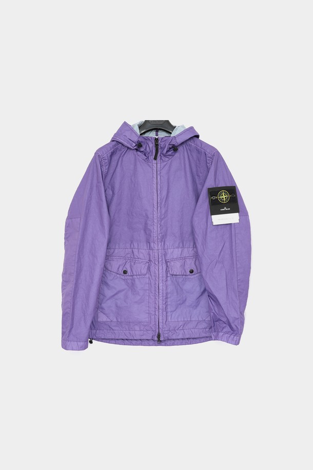 STONE ISLAND - 사파리/필드자켓 - 스톤아일랜드 와펜로고 멤브라나 3L TC 후드 남성 자켓 801541123 V0047