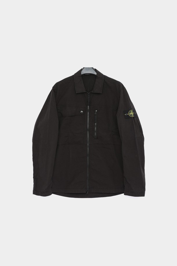 STONE ISLAND - 사파리/필드자켓 - 스톤아일랜드 와펜로고 포켓 오버셔츠 남성 자켓 801510210 V0029