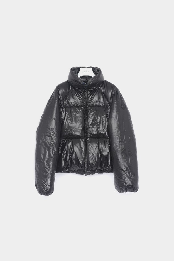 MONCLER - 다운/패딩 - 몽클레어 24FW 브레테유 패치로고 하이넥 패딩 여성 자켓 1A00136 5963V 999 BRETEUIL