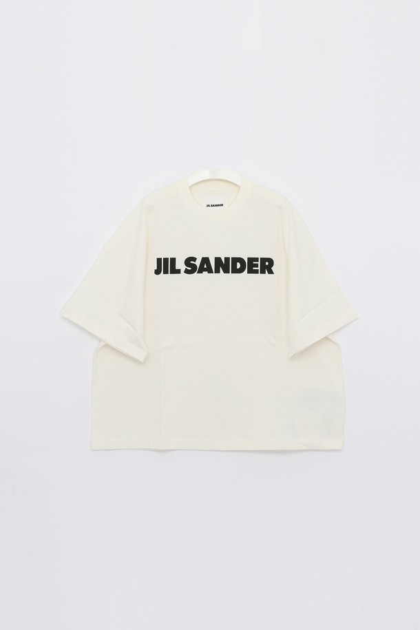 JIL SANDER - 반팔티셔츠 - 질샌더 25SS 영문빅로고 오버핏 반팔 남성 티셔츠 J21GC0001 J45148 102