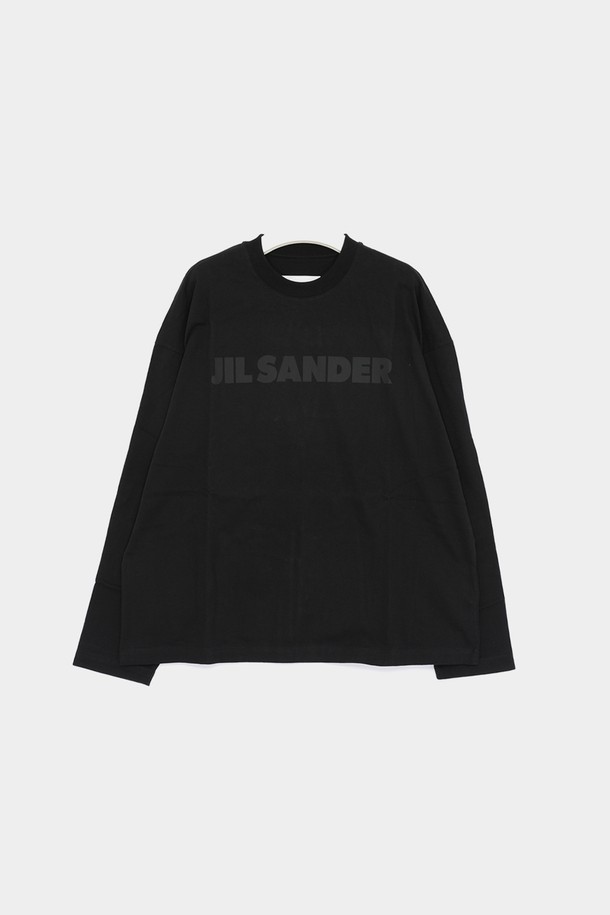 JIL SANDER - 긴팔티셔츠 - 질샌더 25SS 영문빅로고 오버핏 롱슬리브 긴팔 남성 티셔츠 J21GC0167 J20243 001