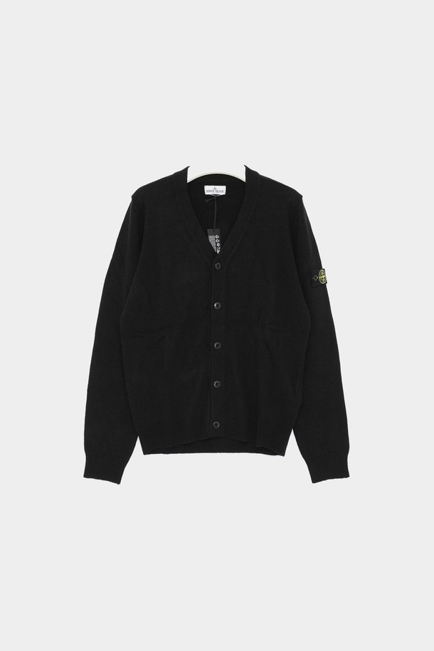 STONE ISLAND - 키즈상의 - 스톤아일랜드키즈 24FW 와펜로고 울믹스 V넥 남아 가디건 8116501Z1 V0029/6A 8A