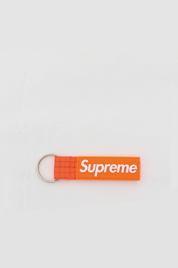 SUPREME - 기타소품 - 슈프림 스트랩로고 립스탑 키체인 공용 키링 RN101837 ORANGE