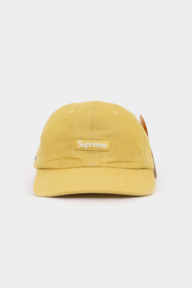 SUPREME - 모자 - 슈프림 스몰패치로고 코듀라 데님 스몰 박스 6패널 남성 캡 SS24H33 YELLOW