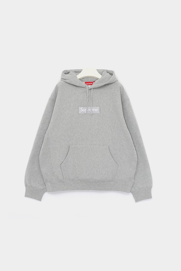 SUPREME - 후디 - 슈프림 박스로고 스웨트 남성 후드티 FW24SW11 HTH GREY