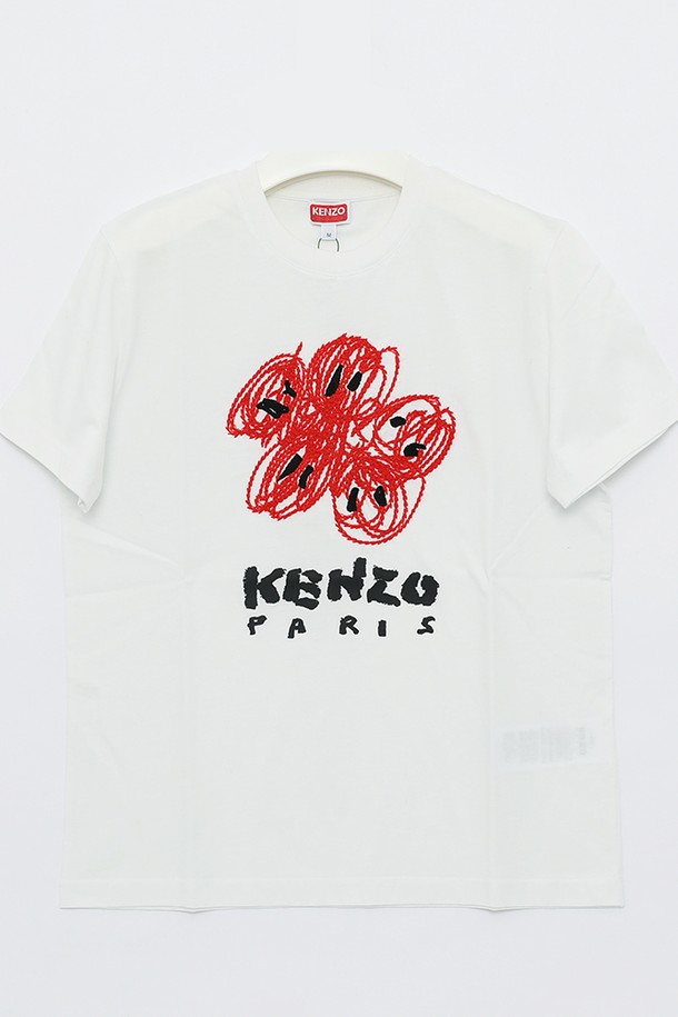 KENZO - 반팔티셔츠 - 겐조 24SS 2TS102 4SG 02 드로잉 티셔츠