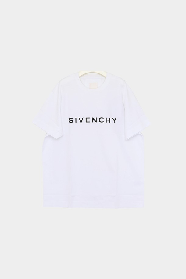 GIVENCHY - 반팔티셔츠 - 지방시 시그니처 프린팅로고 반팔 남성 티셔츠 BM716N3YAC 100