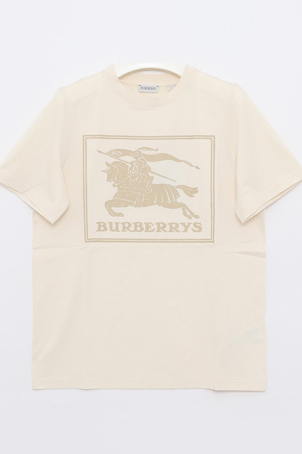 BURBERRY - 키즈상의 - 버버리키즈 24SS 8077991 빅기사로고 티셔츠 10A