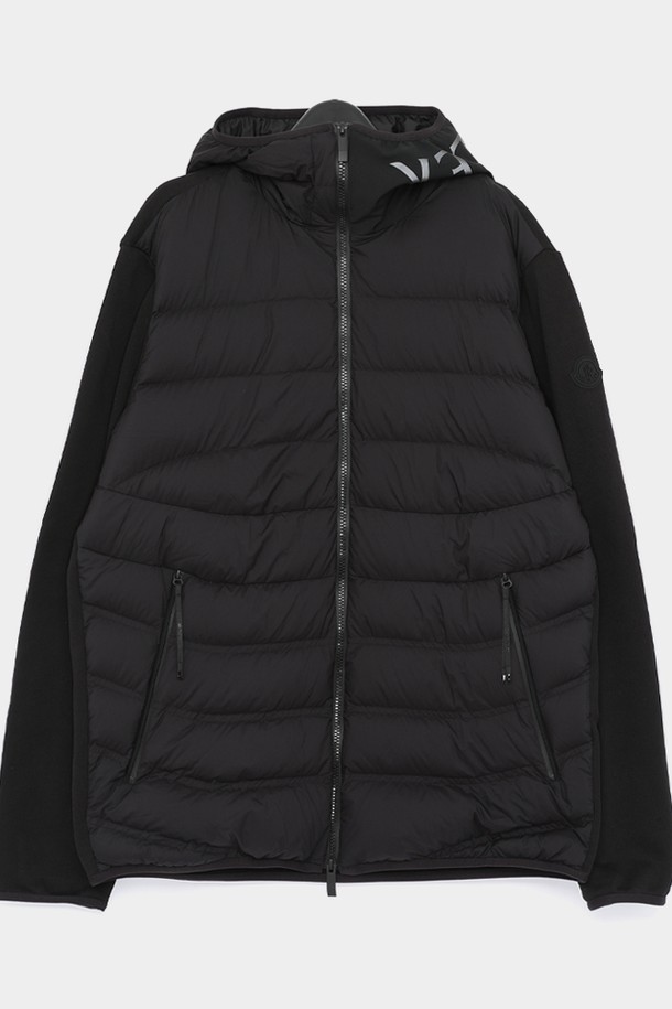 MONCLER - 다운/패딩 - 몽클레어 패치로고 패딩 믹스 후드 남성 자켓 8G00002 809KZ 999