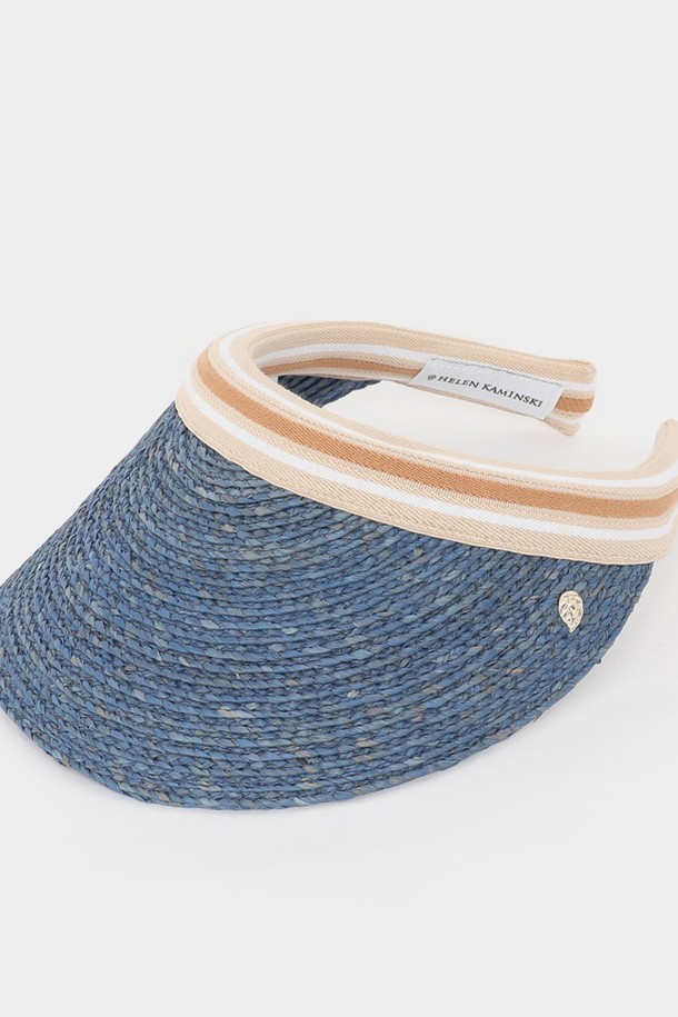 HELEN KAMINSKI - 모자 - 헬렌카민스키 아이코닉 비앙카 썬바이저 여성 썬캡 HAT50265 SAPPHIRE NOUGAT STRIPE