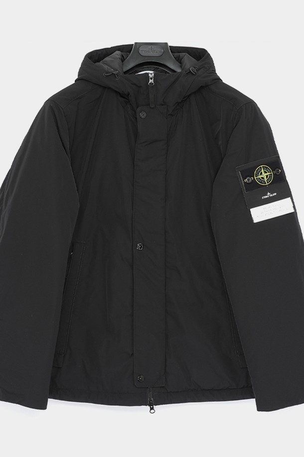 STONE ISLAND - 다운/패딩 - 스톤아일랜드 24FW 와펜로고 마이크로 트윌 후드 패딩 남성 자켓 811543426 V0029