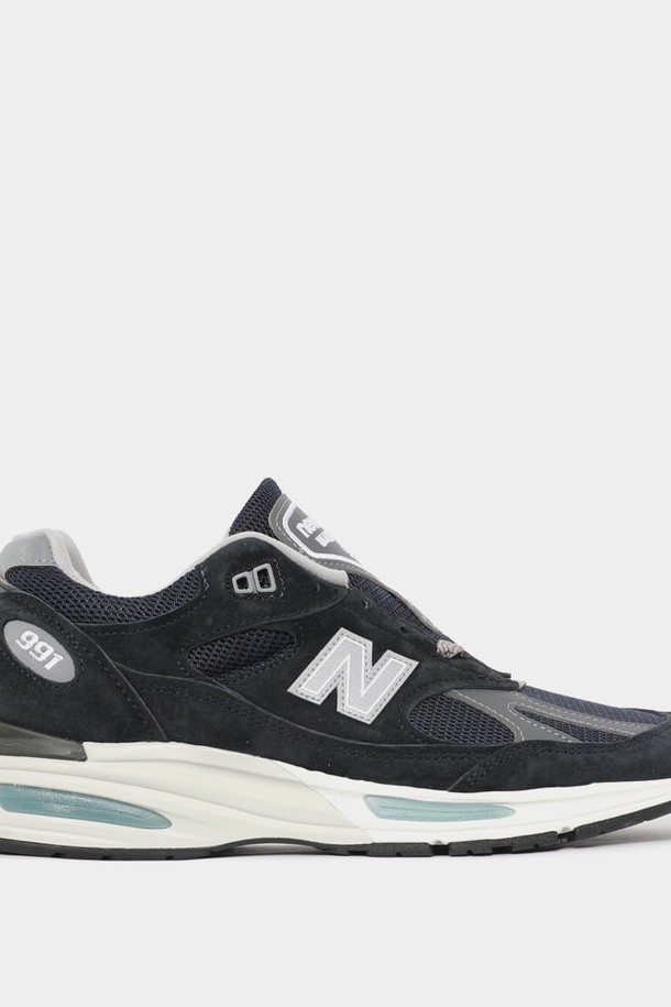 NEW BALANCE - 스니커즈 - 뉴발란스 24FW 뉴발 991v2 메이드 인 UK 다크 네이비 스모크드 펄 남성 스니커즈 U991NV2