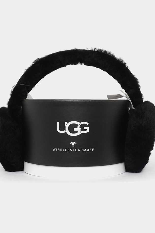 UGG - 기타소품 - 어그 24FW 쉽스킨 와이어리스 이어머프 양털 여성 귀마개 21347 BLK