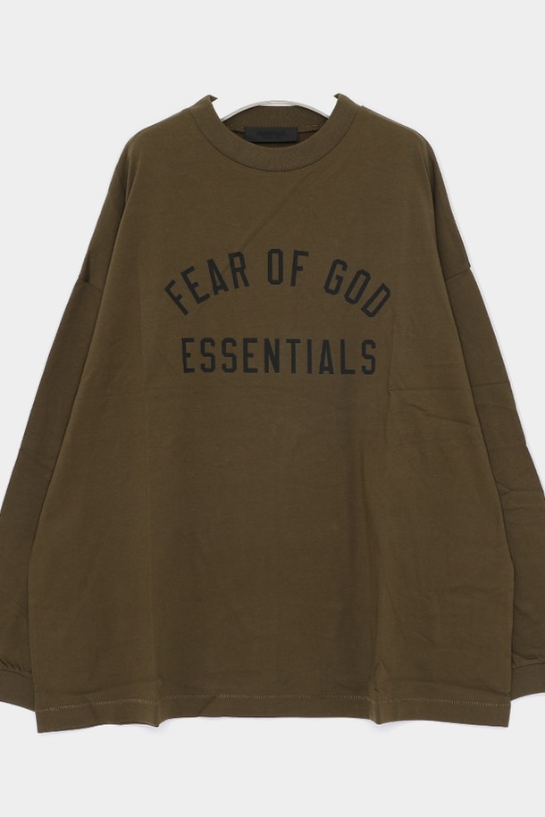 FEAR OF GOD - 긴팔티셔츠 - 피어오브갓 24FW 에센셜 프린트 저지 롱슬리브 오버핏 긴팔 남성 티셔츠 125BT244204F