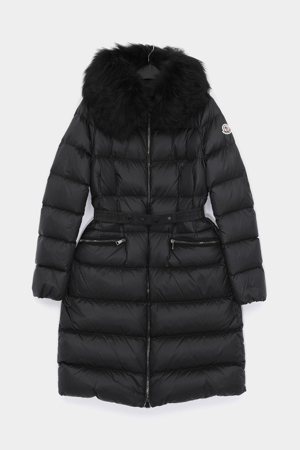 MONCLER - 점퍼 - 몽클레어 24FW 보에딕 패치로고 벨티드 후드퍼 여성 롱패딩 1C00022 595FE 999 BOEDIC