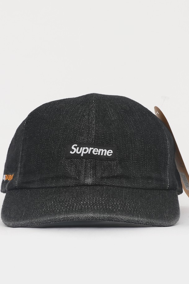 SUPREME - 모자 - 슈프림 코듀라 데님 스몰 박스 6패널 남성 캡 SS24H33 BLACK