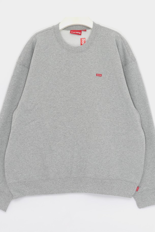 SUPREME - 스웨트셔츠 - 슈프림 24FW 스몰 박스로고 스웨트 크루넥 남성 맨투맨 FW24SW12 HTH GREY