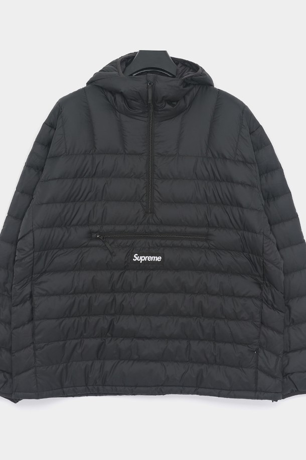 SUPREME - 다운/패딩 - 슈프림 24FW  마이크로 다운 하프 집 후드 풀오버 아노락 남성 자켓 FW24J22 BLACK