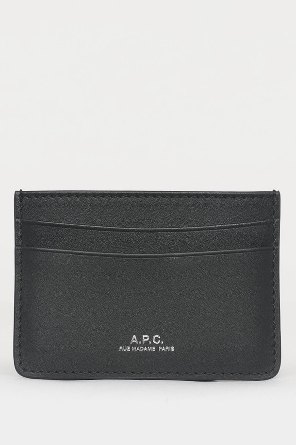 A.P.C. - 지갑 - 아페세 25SS APC로고 안드레 남성 카드지갑 PXAWV H63028 LZZ