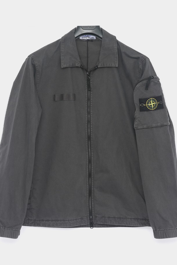 STONE ISLAND - 사파리/필드자켓 - 스톤아일랜드 25SS 와펜로고 암포켓 집업 남성 자켓 K1S151200003 S0004 V0165