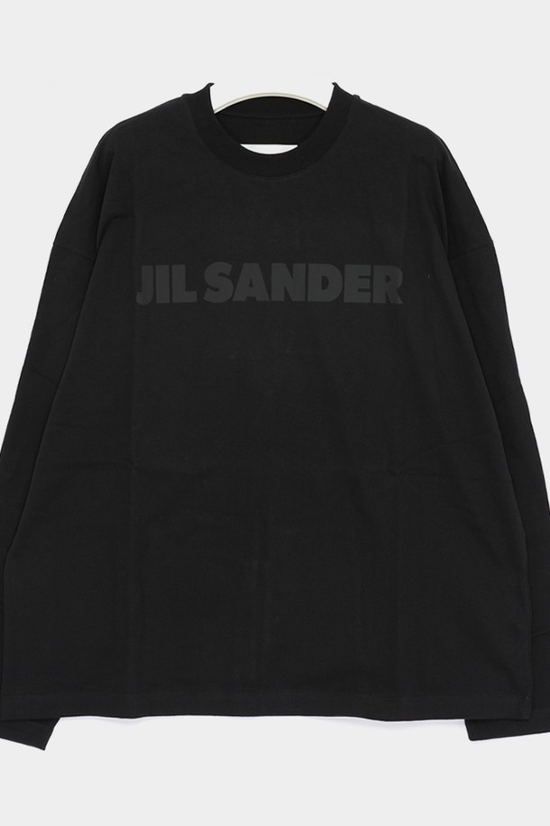 JIL SANDER - 긴팔티셔츠 - 질샌더 25SS 영문빅로고 오버핏 롱슬리브 긴팔 남성 티셔츠 J21GC0167 J20243 001