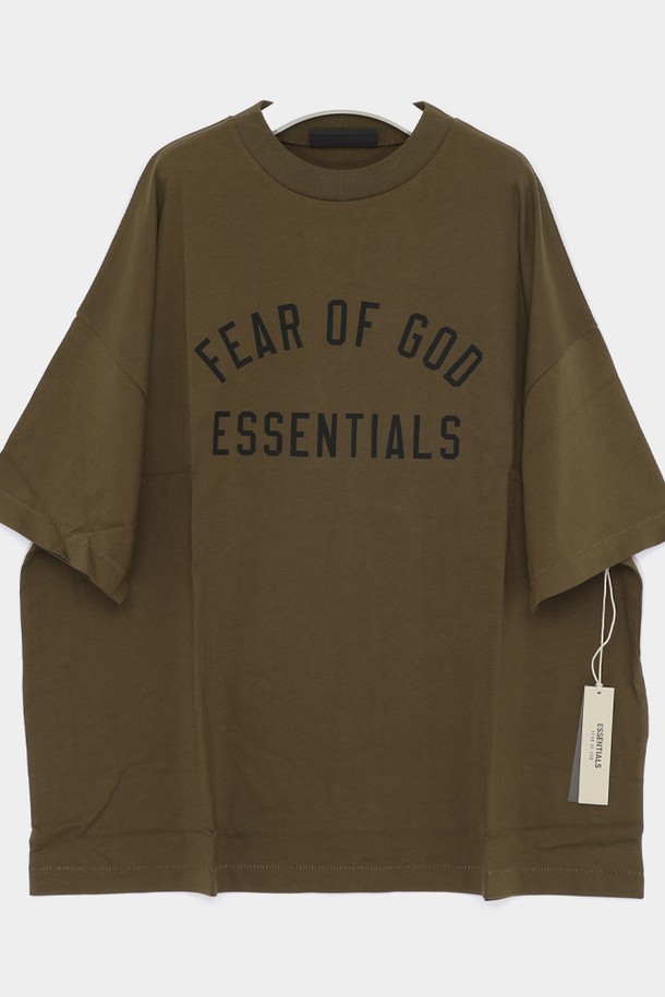 FEAR OF GOD - 반팔티셔츠 - 피어오브갓 24FW 에센셜 프린트 저지 오버핏 반팔 남성 티셔츠 125BT244194F