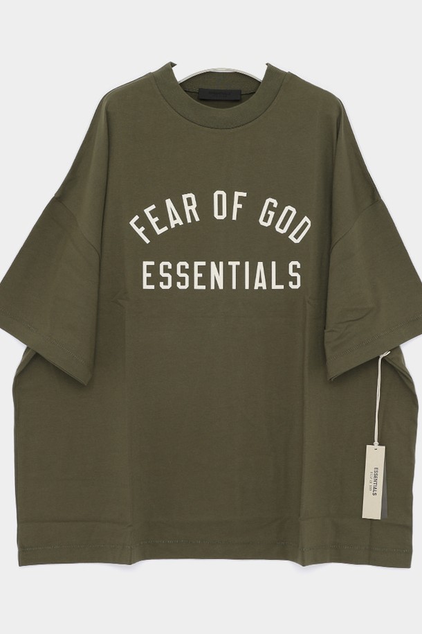 FEAR OF GOD - 반팔티셔츠 - 피어오브갓 24FW 에센셜 프린트 저지 오버핏 반팔 남성 티셔츠 125BT244195F