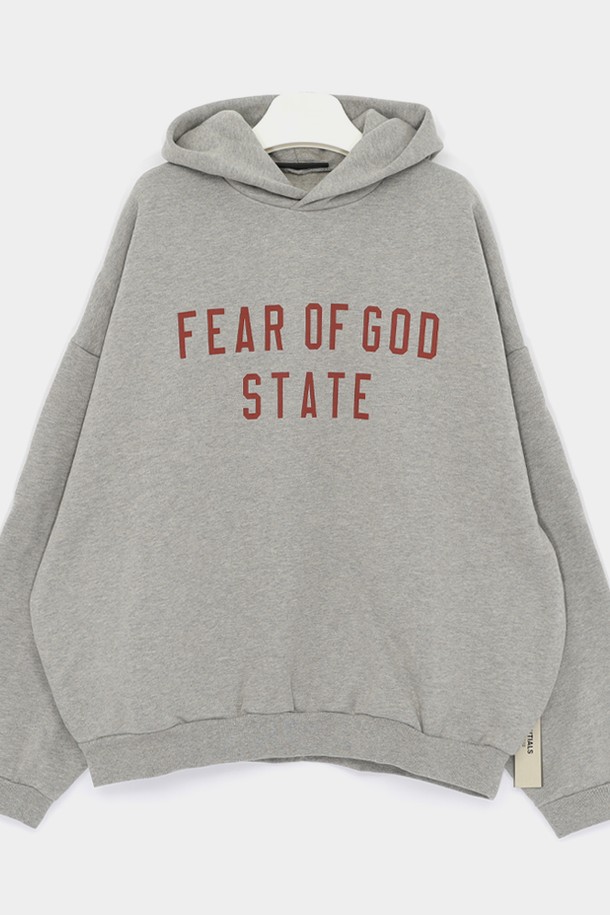 FEAR OF GOD - 후디 - 피어오브갓 24FW 에센셜 플리스 오버핏 스테이트 남성 후드티 192BT246251F