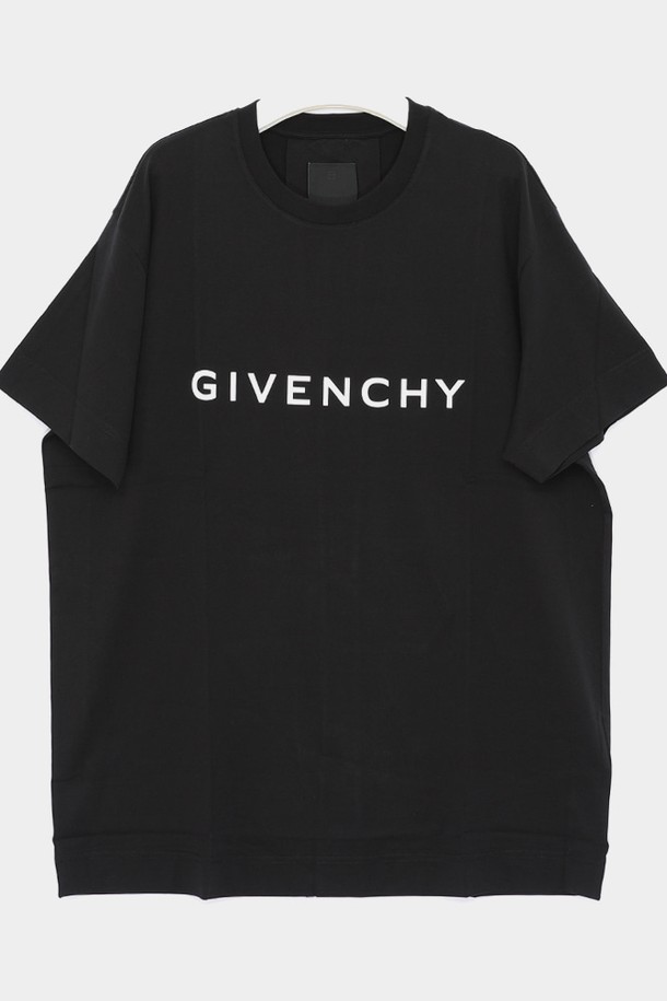 GIVENCHY - 반팔티셔츠 - 지방시 시그니처 프린팅로고 반팔 남성 티셔츠 BM716N3YAC 001