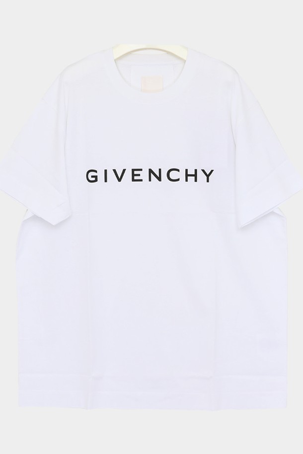 GIVENCHY - 반팔티셔츠 - 지방시 시그니처 프린팅로고 반팔 남성 티셔츠 BM716N3YAC 100