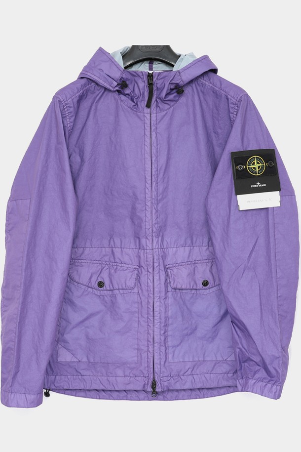 STONE ISLAND - 사파리/필드자켓 - 스톤아일랜드 와펜로고 멤브라나 3L TC 후드 남성 자켓 801541123 V0047