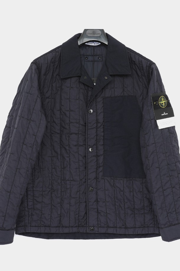 STONE ISLAND - 사파리/필드자켓 - 스톤아일랜드 와펜로고 퀼티드 나일론 스텔라 남성 자켓 801540831 V0020