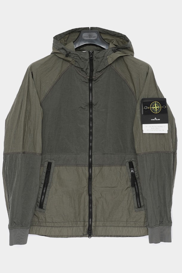 STONE ISLAND - 사파리/필드자켓 - 스톤아일랜드 와펜로고 나일론 메탈 후드 남성 자켓 801542020 V0059