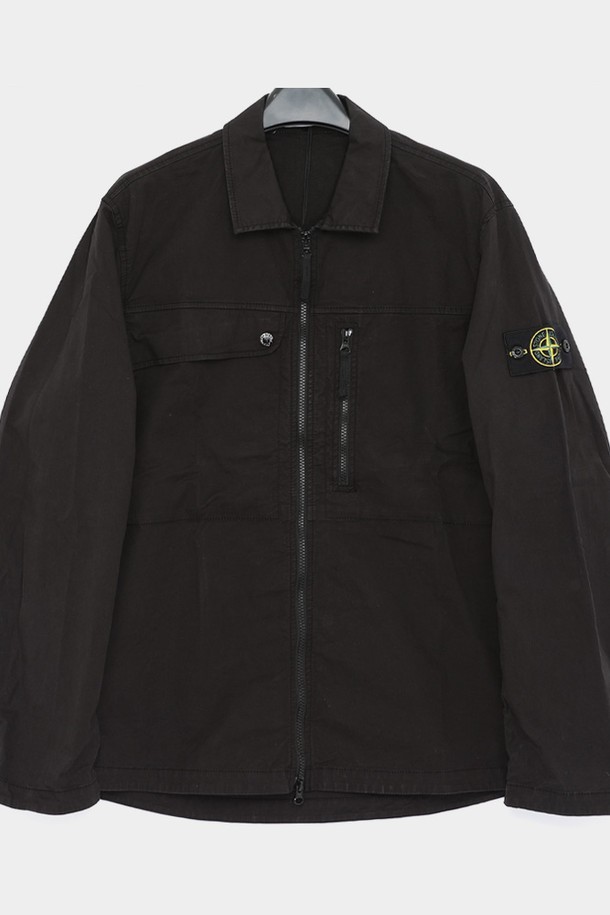 STONE ISLAND - 사파리/필드자켓 - 스톤아일랜드 와펜로고 포켓 오버셔츠 남성 자켓 801510210 V0029