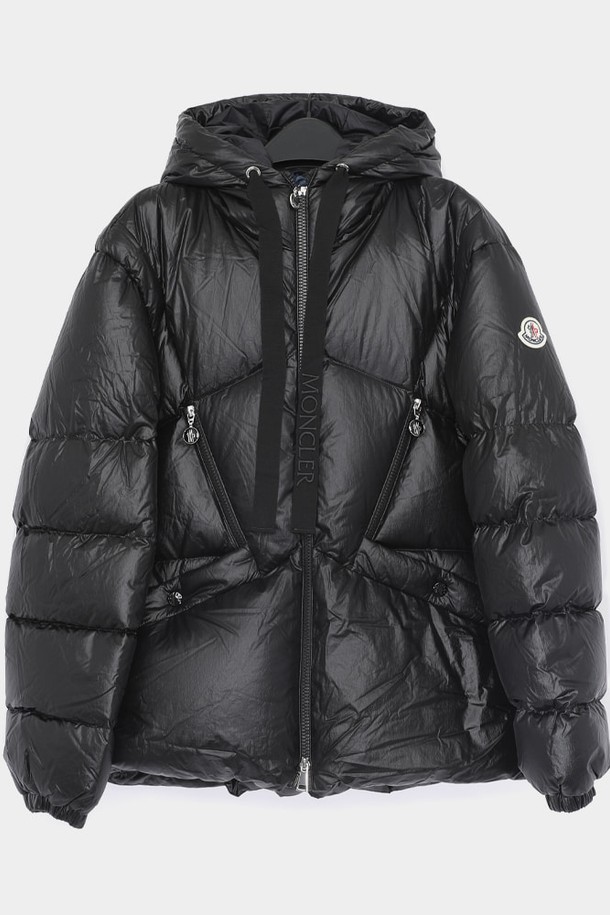 MONCLER - 점퍼 - 몽클레어 세인 패치로고 후드 패딩 여성 자켓 1A00052 5972C 999 SEINE