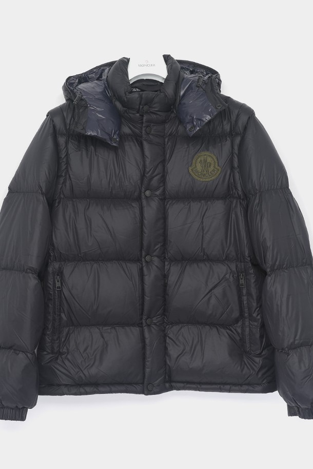 MONCLER - 다운/패딩 - 몽클레어 24FW 사이클론 패치로고 투인원 후드 패딩 남성 자켓 1A00022 596RD 997 CYCLONE