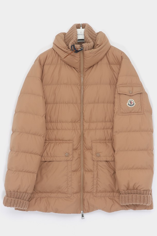 MONCLER - 점퍼 - 몽클레어 24FW 복스 패치로고 하이넥 패딩 여성 자켓 1A00076 54A81 248 BAUX