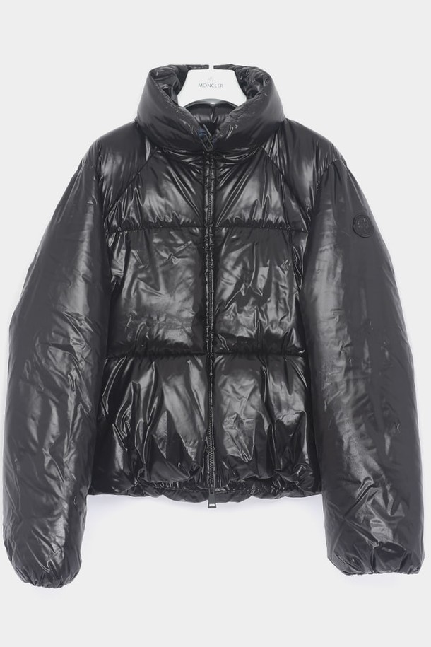 MONCLER - 다운/패딩 - 몽클레어 24FW 브레테유 패치로고 하이넥 패딩 여성 자켓 1A00136 5963V 999 BRETEUIL