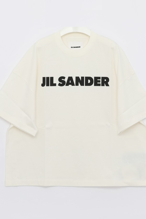 JIL SANDER - 반팔티셔츠 - 질샌더 25SS 영문빅로고 오버핏 반팔 남성 티셔츠 J21GC0001 J45148 102