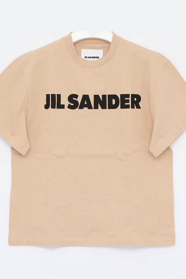 JIL SANDER - 반소매 티셔츠 - 질샌더 영문빅로고 박스핏 반팔 여성 티셔츠 J02GC0001 J20215 236