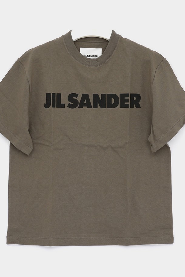 JIL SANDER - 반소매 티셔츠 - 질샌더 영문빅로고 박스핏 반팔 여성 티셔츠 J02GC0001 J20215 312